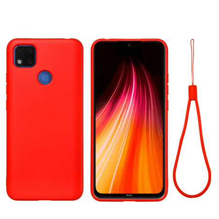 Xiaomi Redmi 9C Liquid Silikoni asia hihnalla