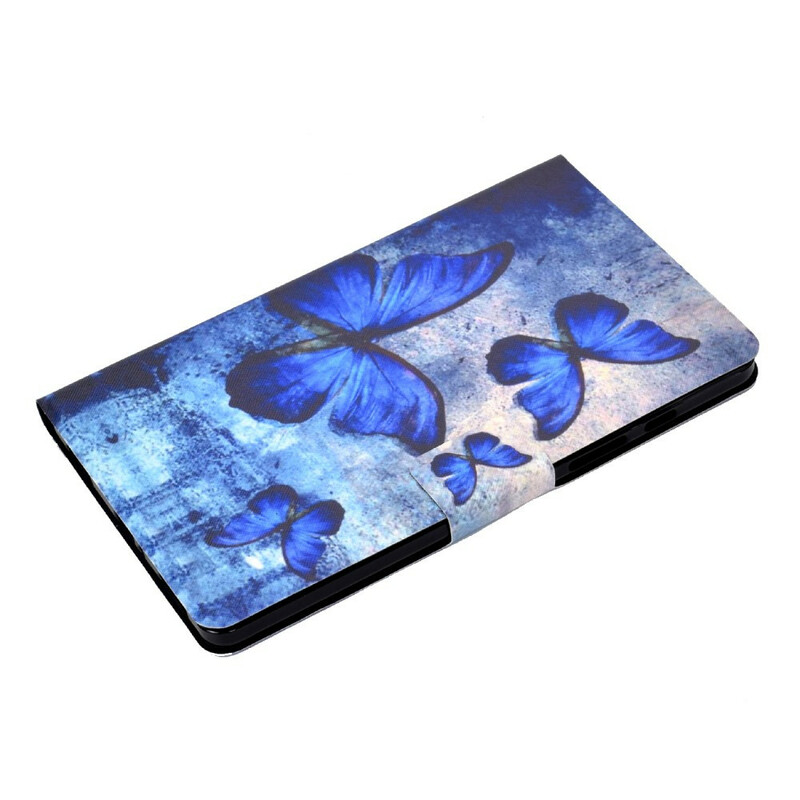 Samsung Galaxy Tab A 8.0 (2019) Kotelo Siniset perhoset