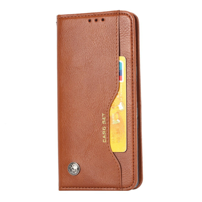 Flip Cover Xiaomi Redmi Note 9 keinonahkainen korttikotelo