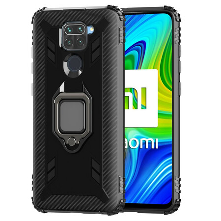 Xiaomi Redmi Note 9 rengas ja hiilikuitukotelo