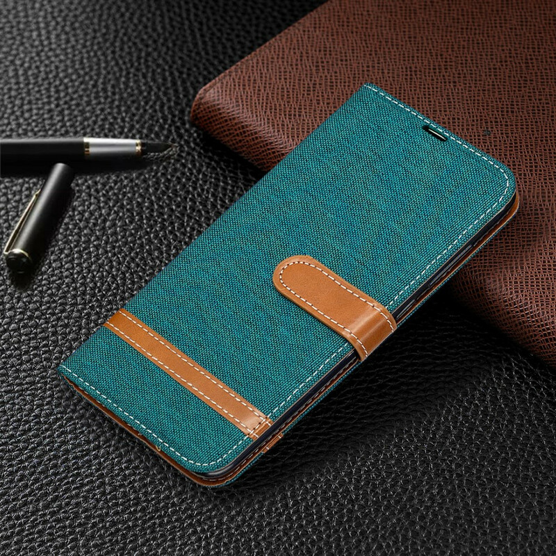 Xiaomi redmi Note 9 Kangas ja nahkatehostekotelo