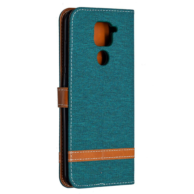 Xiaomi redmi Note 9 Kangas ja nahkatehostekotelo