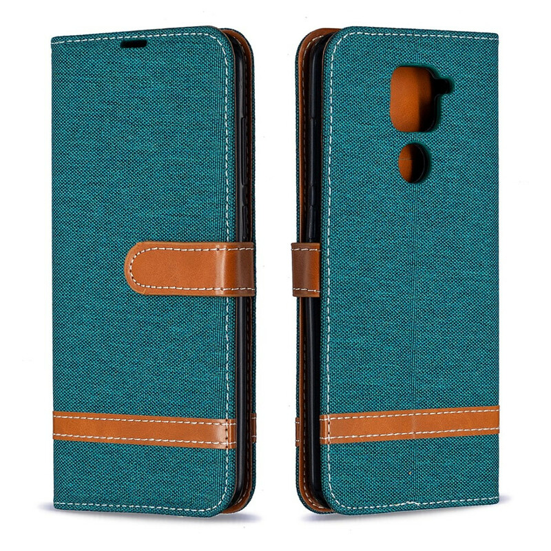 Xiaomi redmi Note 9 Kangas ja nahkatehostekotelo