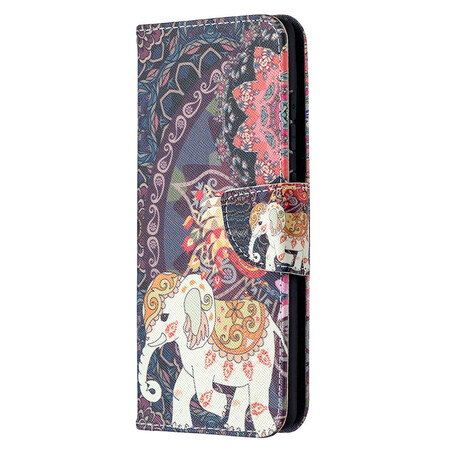 Samsung Galaxy S20 FE Kotelo Mandala Etninen Elefantteja
