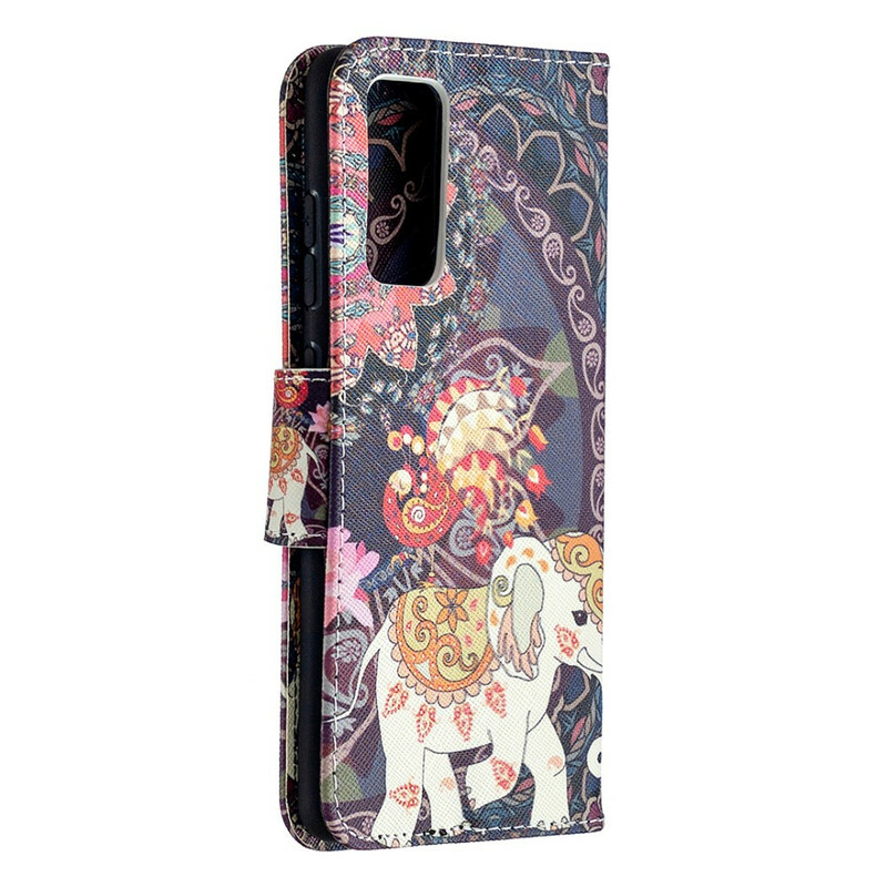 Samsung Galaxy S20 FE Kotelo Mandala Etninen Elefantteja