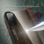 Samsung Galaxy S20 FE Kotelo karkaistu lasi Wood Design