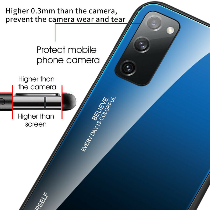 Samsung Galaxy S20 FE Case karkaistu lasi Ole oma itsesi