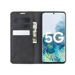 Flip Cover Samsung Galaxy S20 FE Pehmeä nahkatehoste