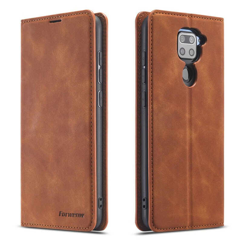 Flip Cover Xiaomi Redmi Note 9 Nahka Effect FORWENW