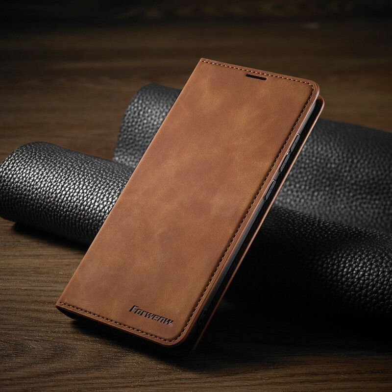Flip Cover Xiaomi Redmi Note 9 Nahka Effect FORWENW