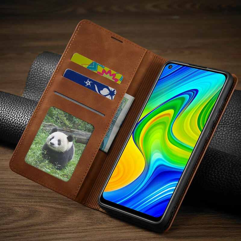 Flip Cover Xiaomi Redmi Note 9 Nahka Effect FORWENW