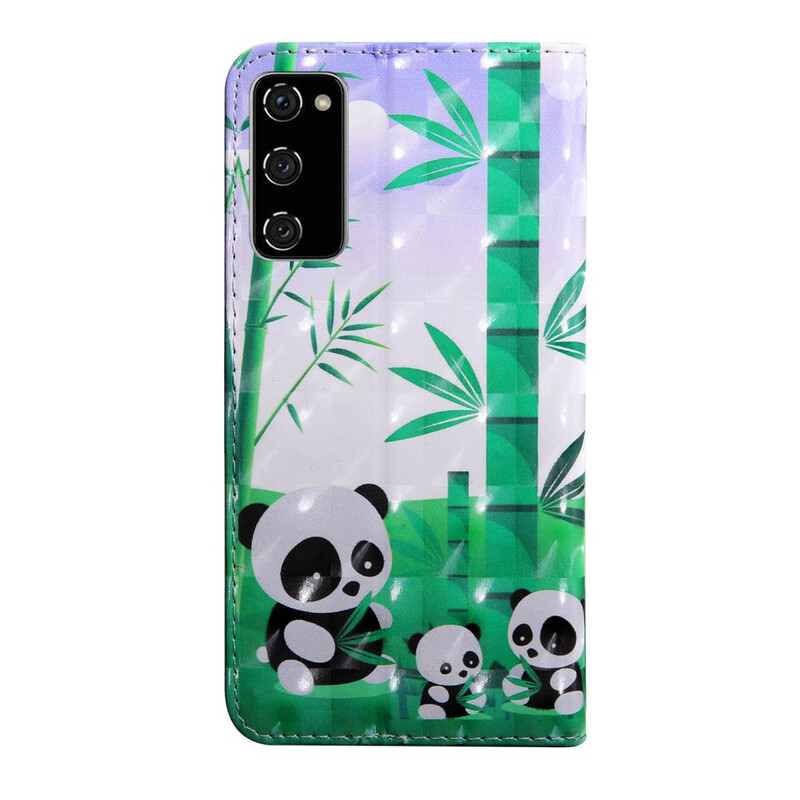 Samsung Galaxy S20 FE Case Pandas Family