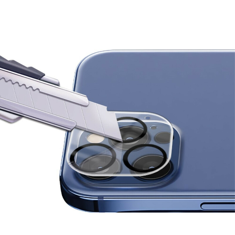 Karkaistun lasin suojaus iPhone 12 / 12 Pro -objektiiveille