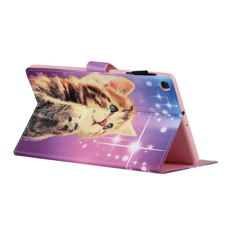 Samsung Galaxy Tab A 8.0 kotelo (2019) tarkkaavainen kissanpentu