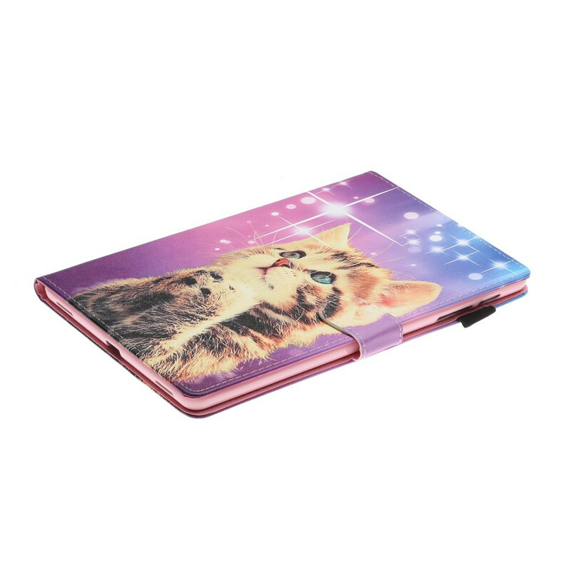 Samsung Galaxy Tab A 8.0 kotelo (2019) tarkkaavainen kissanpentu
