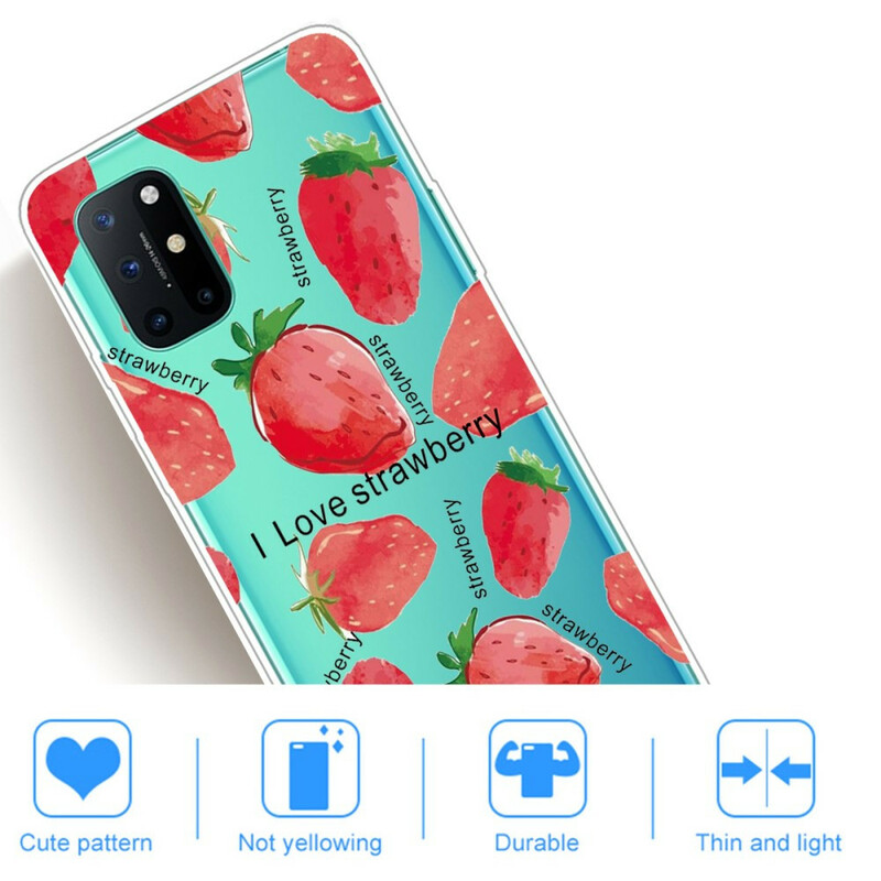 Kotelo OnePlus 8T Mansikka / i Love Mansikka