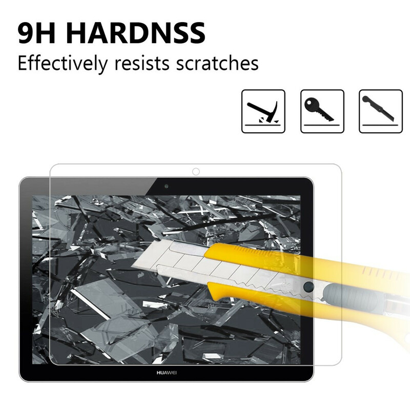 0,25 mm karkaistua lasia näytönsuoja Huawei MediaPad T3 10 varten