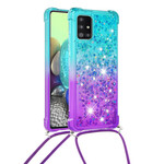 Samsung Galaxy A71 Silikoni Glitter & String Case