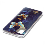 Samsung Galaxy A51 Kotelo Butterfly Series Fluoresoiva