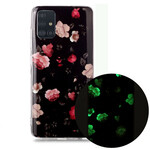 Samsung Galaxy A51 Kotelo Floralies Sarja Fluorescent