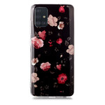 Samsung Galaxy A51 Kotelo Floralies Sarja Fluorescent