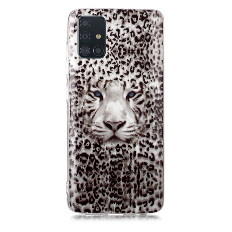 Samsung Galaxy A51 Leopardi Fluoresoiva kotelo Samsung Galaxy A51 Leopard Fluoresoiva kotelo