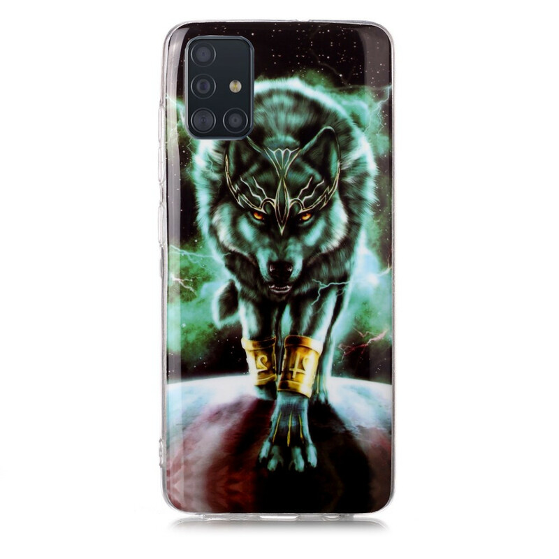 Samsung Galaxy A51 Kotelo Wolf Series Fluoresoiva