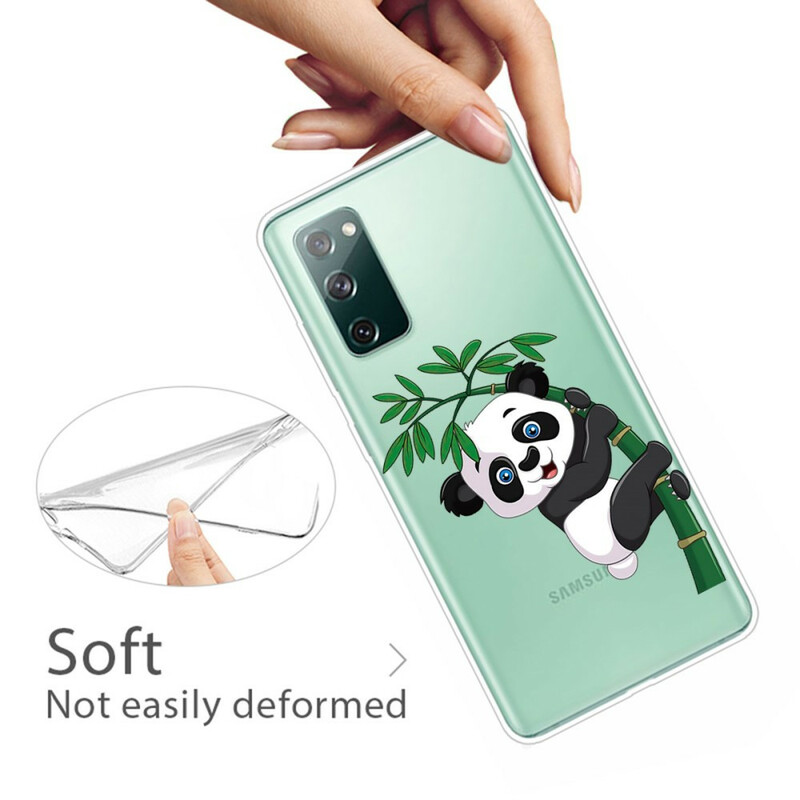 Samsung Galaxy S20 FE selkeä tapaus Panda Bambusta