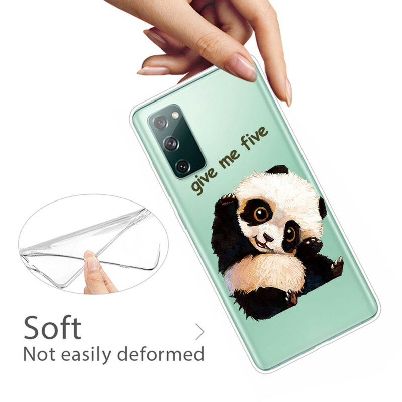 Samsung Galaxy S20 FE Kirkas kotelo Panda Anna minulle viisi