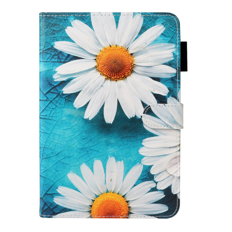 Samsung Galaxy Tab A 8.0 kotelo (2019) Valkoinen kukka