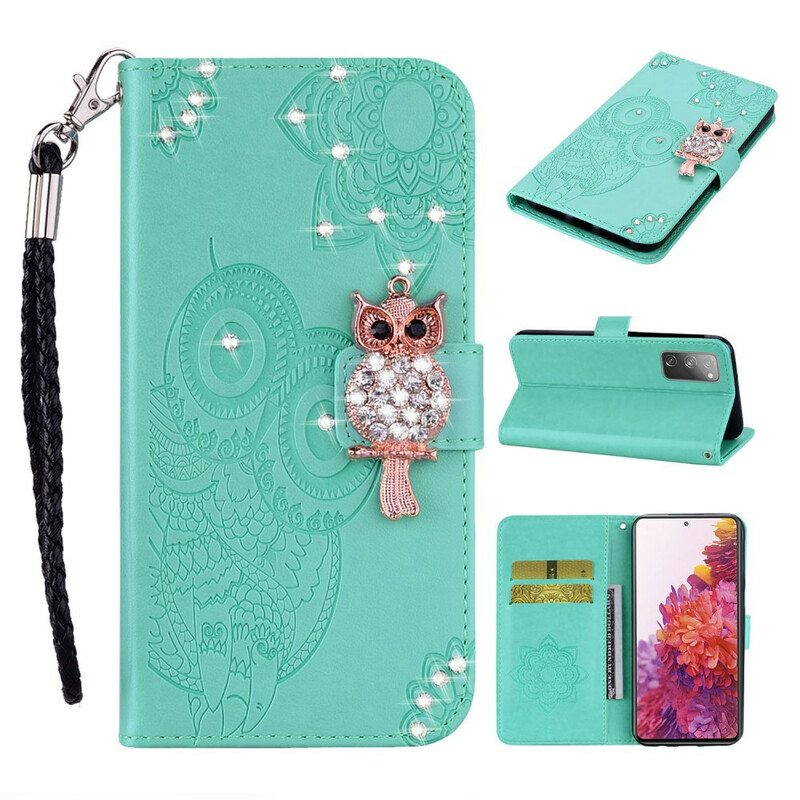 Samsung Galaxy S20 FE Case Mandala Pöllö ja Charm
