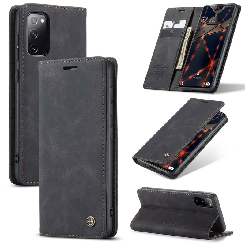 Flip Cover Samsung Galaxy S20 FE CASEME keinonahkainen kansi