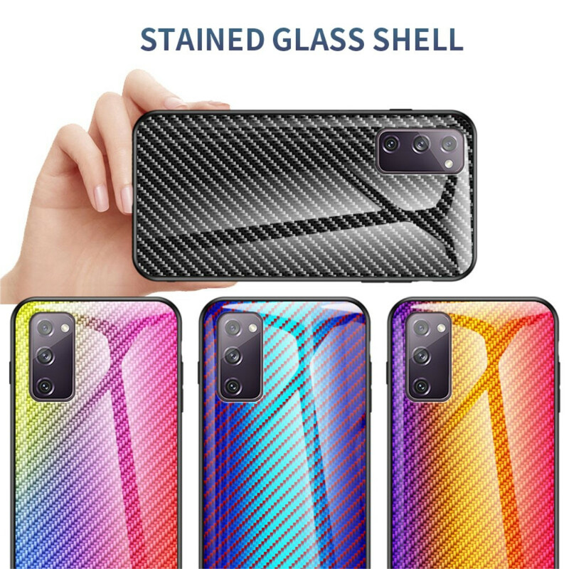 Samsung Galaxy S20 FE Hiilikuitu karkaistu lasi Kotelo