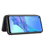 Flip Cover Oppo A53 silikoni hiilikuitu värillinen