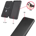Flip Cover Oppo A53 silikoni hiilikuitu värillinen