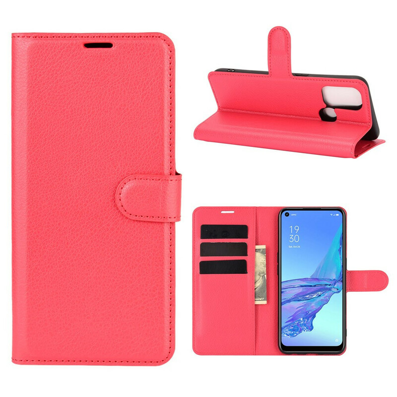 Oppo A53 keinonahkainen Classic Litchi Case