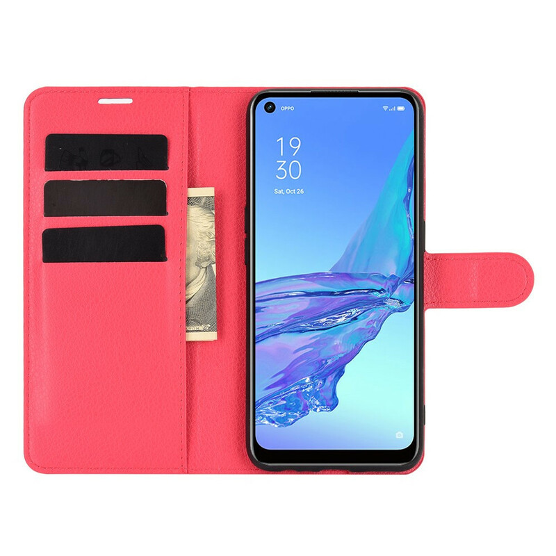 Oppo A53 keinonahkainen Classic Litchi Case