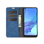 Flip Cover Oppo A53 Pehmeä nahka vaikutus Flip Cover Oppo A53 Pehmeä nahka vaikutus