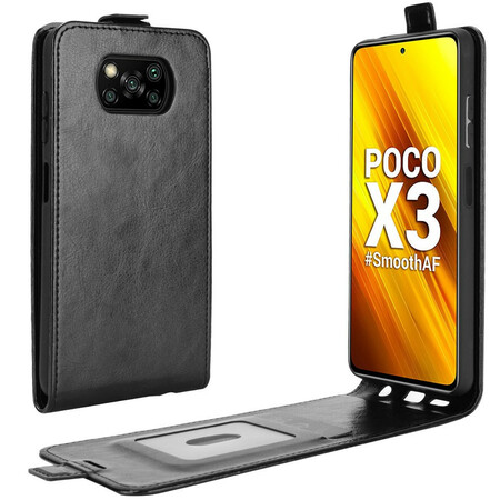 Kotelo Xiaomi Poco X3 Pystysuora läppä Nahka Effect