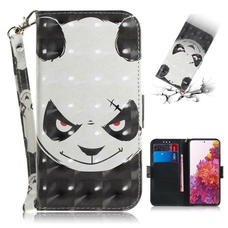 Samsung Galaxy S20 FE Angry Panda hihnan kotelo Samsung Galaxy S20 FE Angry Panda hihnan kotelo