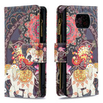 Xiaomi Poco X3 Elefantti vetoketju Pocket Case