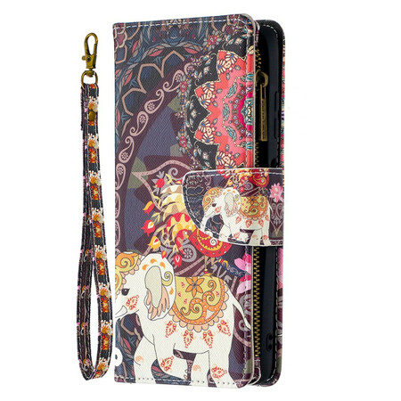 Xiaomi Poco X3 Elefantti vetoketju Pocket Case