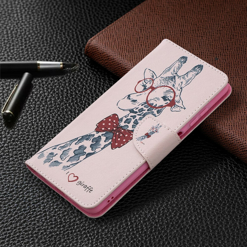 Xiaomi Poco X3 Giraffe Intello Case -kotelo