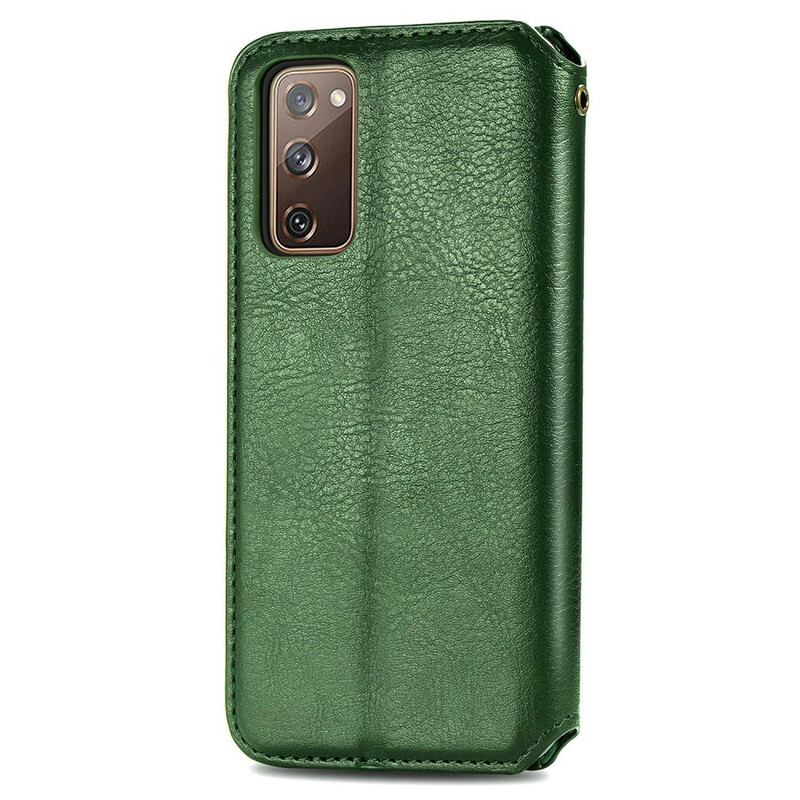 Flip Cover Samsung Galaxy S20 FE keinonahkainen timanttitekstiili