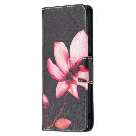 Xiaomi Poco X3 vaaleanpunainen kukka tapauksessa