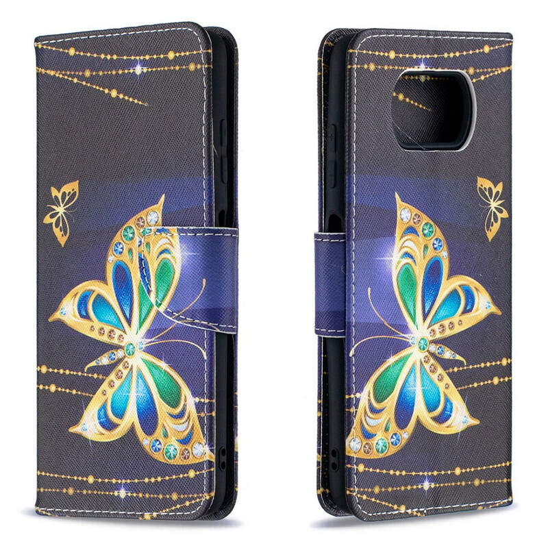 Xiaomi Poco X3 Magic Butterflies Kotelo
