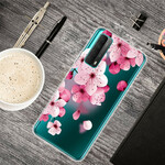 Huawei P smart Asia 2021 Suuri vaaleanpunaiset kukat