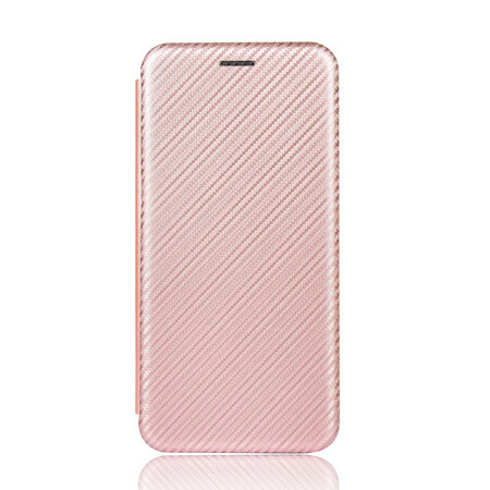 Flip Cover Xiaomi Mi 10T Lite Carbon Fiber rengastuella varustettuna