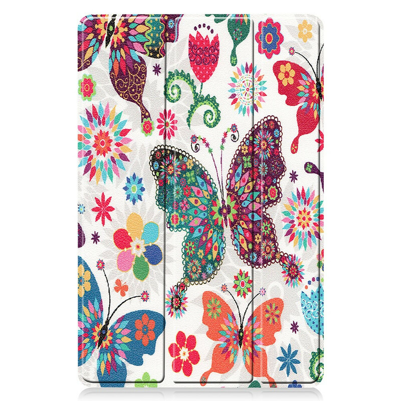 Smart Case Samsung Galaxy Tab S7 Stylus haltija Vintage kukkia Smart Case Samsung Galaxy Tab S7 Stylus haltija Vintage kukkia