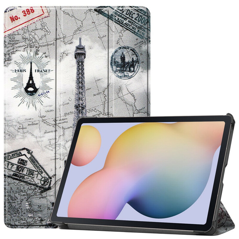 Smart Case Samsung Galaxy Tab S7 Eiffel-torni Stylus Case